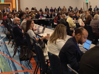people sitting in a room
